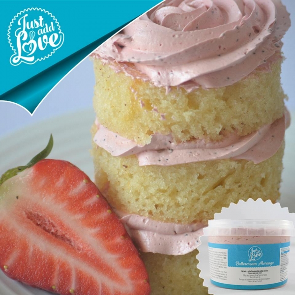 Creme Pronto Buttercream de Morango - 200g