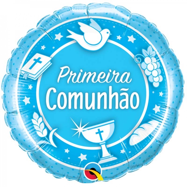 Balão Comunhão Azul