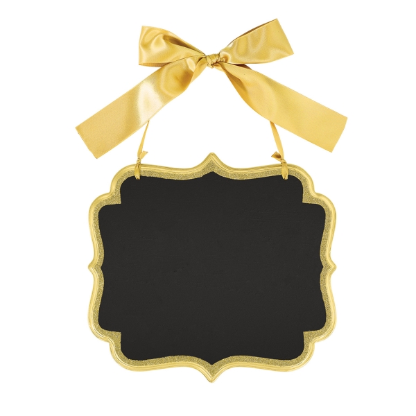 Placa MDF/Ardósia Glitter Dourado