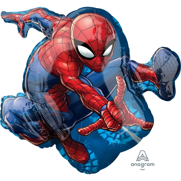 Balão Spidey - Personagens Foil e Bubbles - Party&Bite