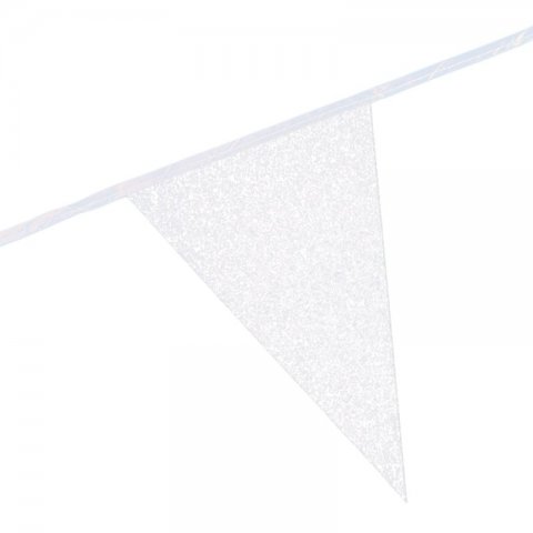 Bandeirolas Glitter 6m Branco
