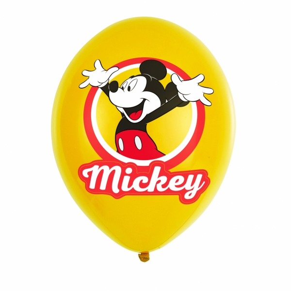 6 Balões Latex Sortidos Mickey 6 Balões Latex Sortidos Mickey