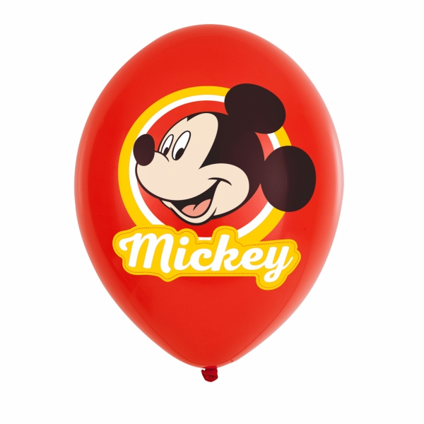 6 Balões Latex Sortidos Mickey 6 Balões Latex Sortidos Mickey