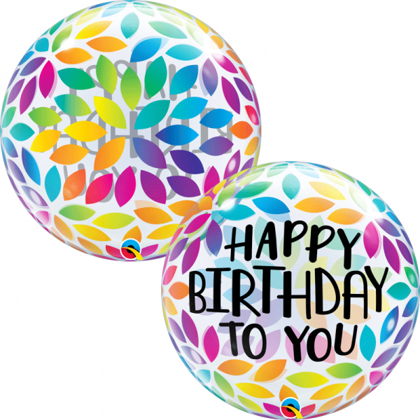 Balão Bubble Happy Birthday to You