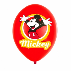 6 Balões Latex Sortidos Mickey