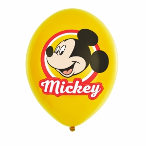 6 Balões Latex Sortidos Mickey