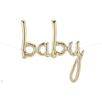 Balão Air Fill Baby White Gold