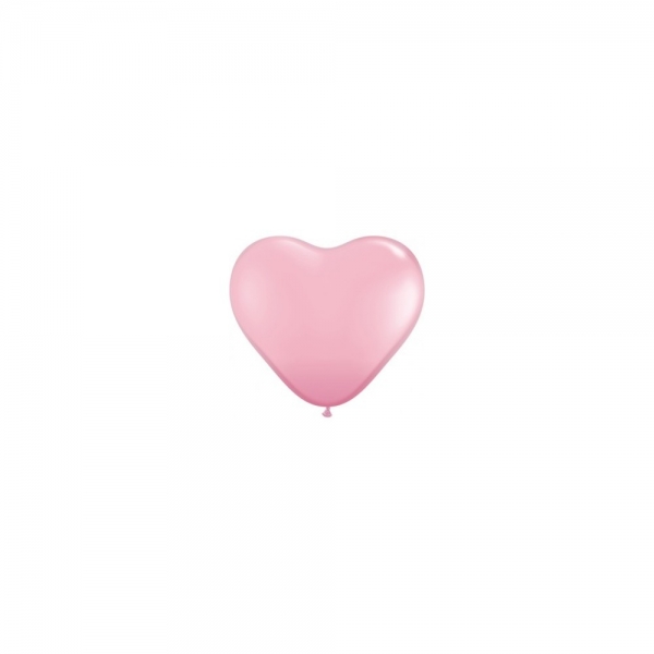 Unidade Balão Coração Pequeno Rosa