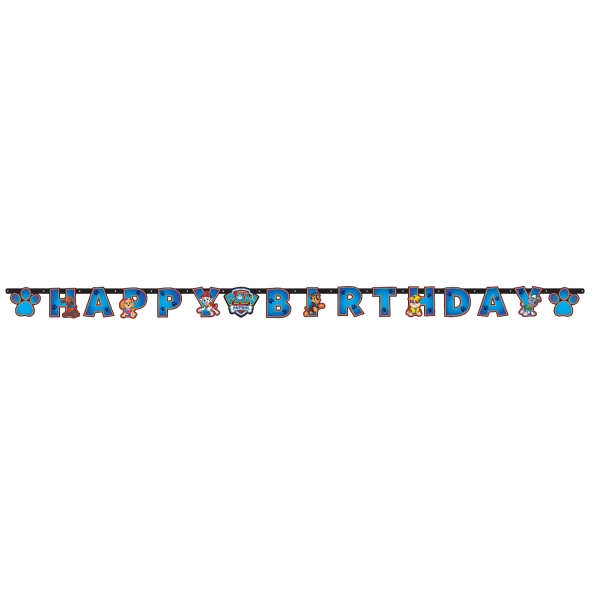 Faixa Happy Birthday Patrulha Pata Faixa Happy Birthday Patrulha Pata