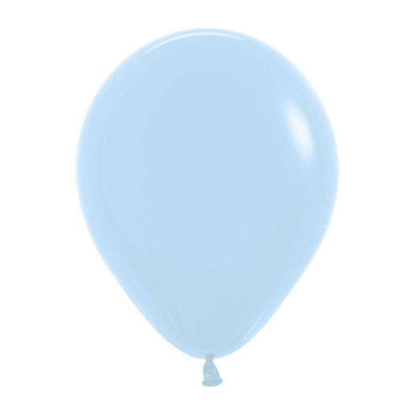 Unidade Balão Matte Pastel Azul Claro 5