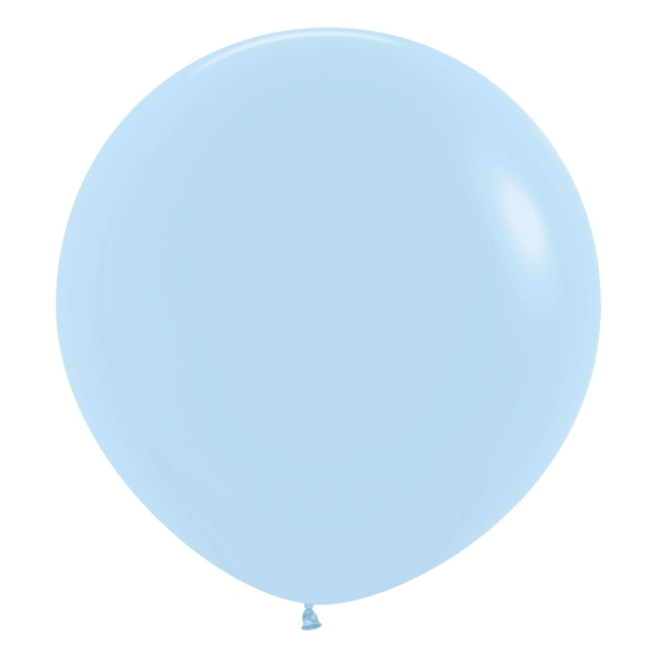 Unidade Balão Matte Pastel Azul 24
