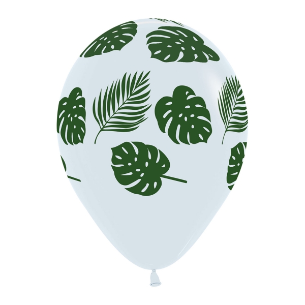 Unidade Balão Latex Transparente com Folhas