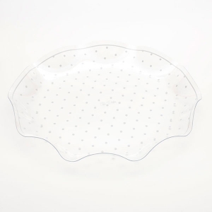 Taça de Plástico Transparente com Branco