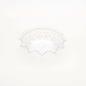 Taça de Plástico Transparente com Branco