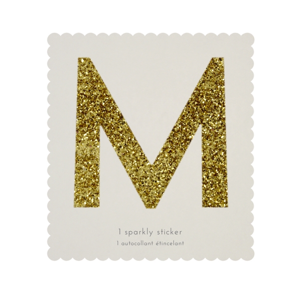 Letra Autocolante Glitter M