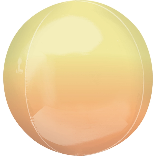 Balão Orbz Ombre Amarelo e Laranja