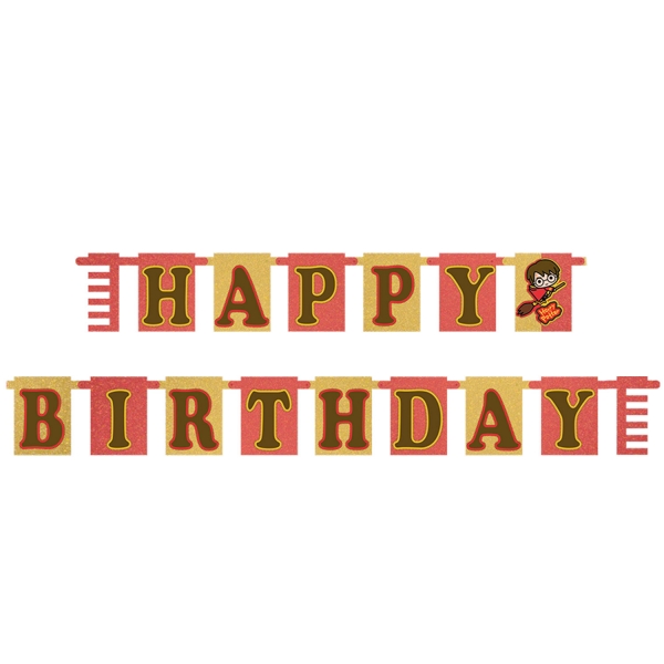 Faixa Happy Birthday Harry Potter