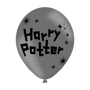 6 Balões Latex Sortidos Harry Potter