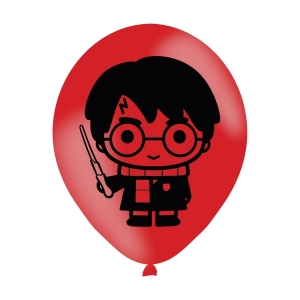 6 Balões Latex Sortidos Harry Potter