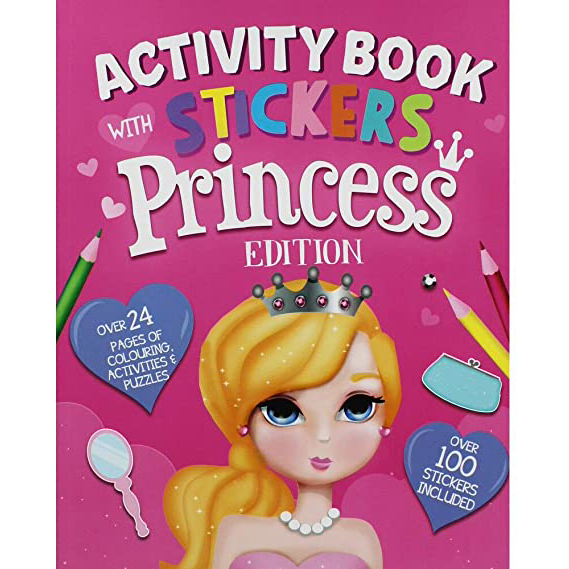 Livro de Actividades com Autocolantes Princesas