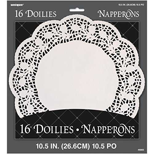 Naperons de Papel Branco 26.6 cm