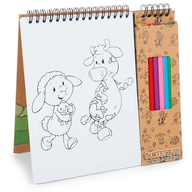 NICI Farm Friends - Livro de Colorir e Lápis