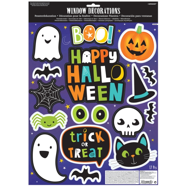 Autocolantes para Vidros Halloween Friends