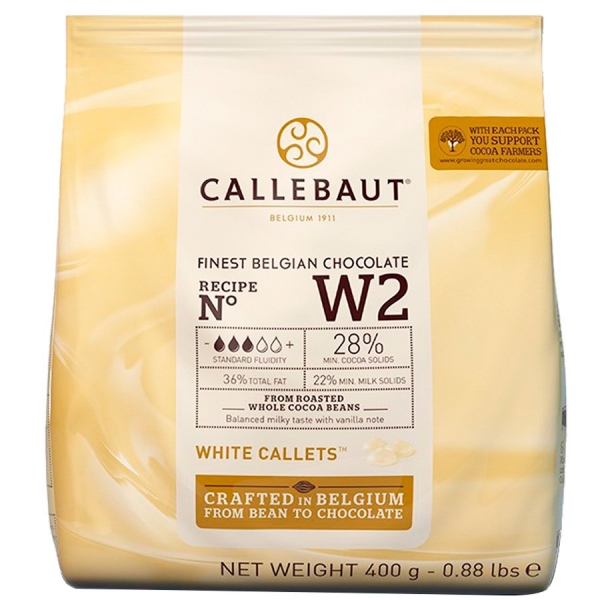 Chocolate Branco Callebaut - 400g Chocolate Branco Callebaut - 400g