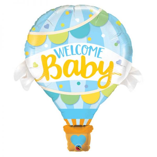Balão Welcome Baby Azul
