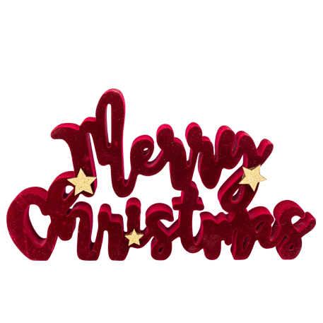 Decoração Merry Christmas Veludo