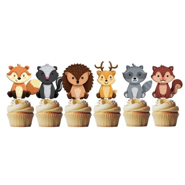 6 Mini Picks Animais do Bosque