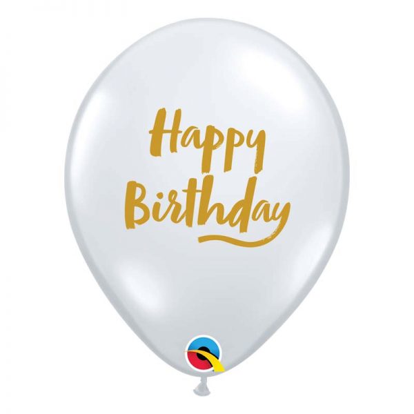 Unidade Balão Transparente Happy Birthday