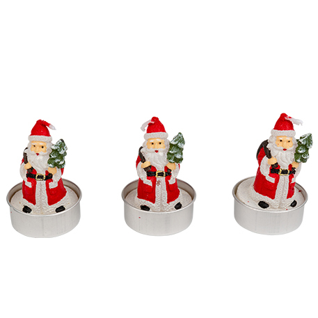 3 Mini Velas Pai Natal