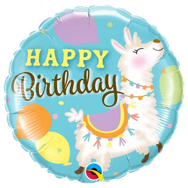 Balão Lama Happy Birthday