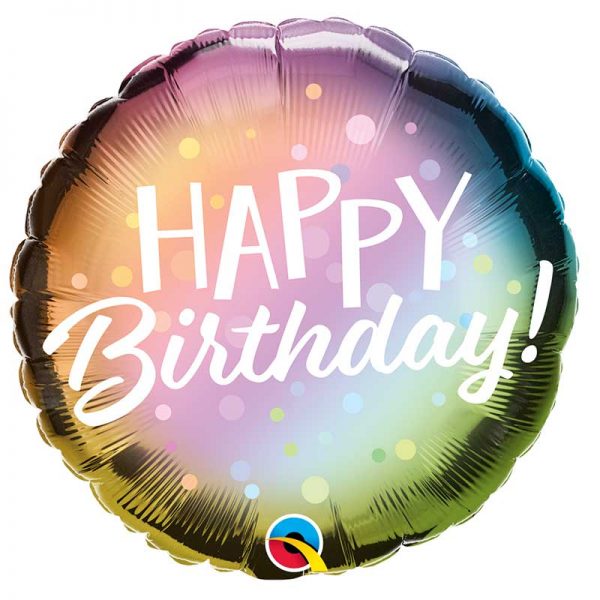 Balão Ombre Happy Birthday