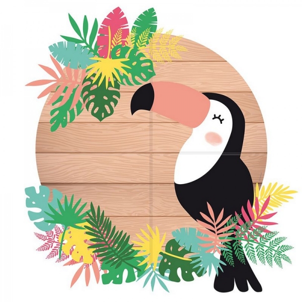 Painel Redondo Tucano / Tropical