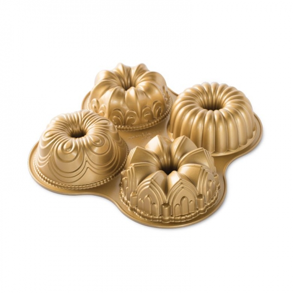 Forma Nordic Ware 4 Mini Bundt Forma Nordic Ware 4 Mini Bundt