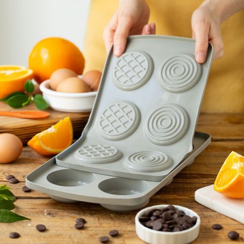 2 Moldes de Silicone Redondos