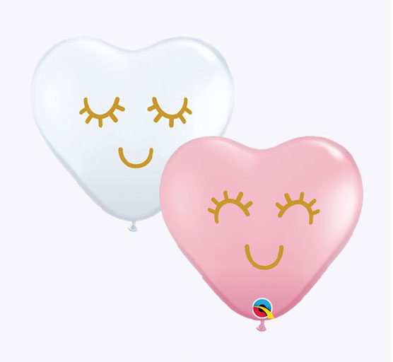 Balão Mini Coração Olhinhos