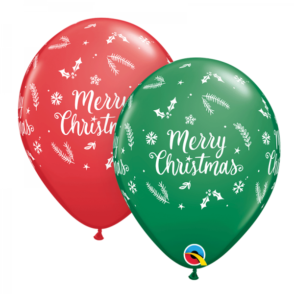 Unidade Balão Latex Merry Christmas