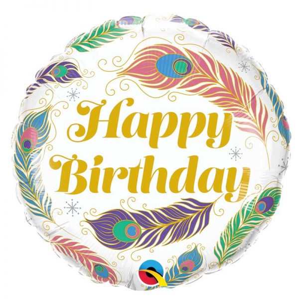 Balão Happy Birthday Pavão