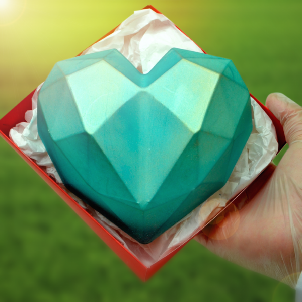 Forma Especial 3 Partes - Coração Lapidado 500g