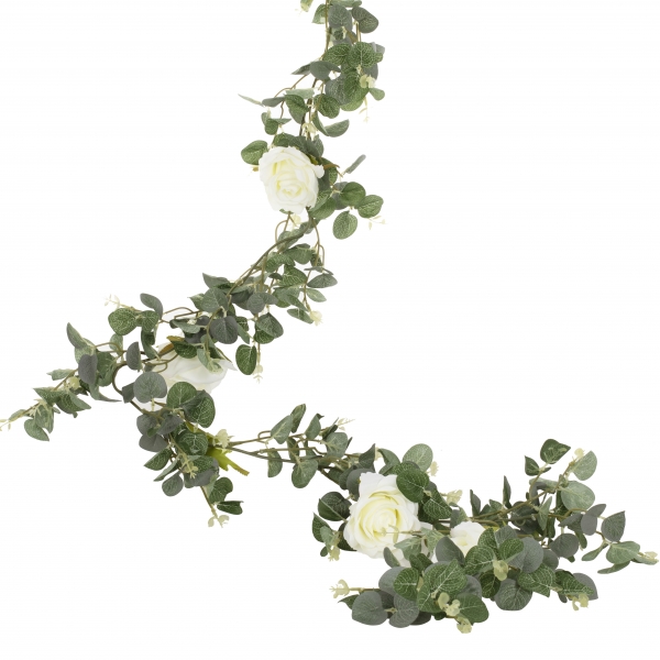 Grinalda Artificial Eucalipto e Flores Grinalda Artificial Eucalipto e Flores