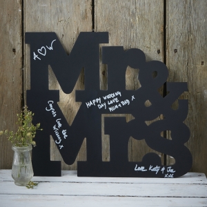 Guest Book Ardósia Mr. and Mrs. 