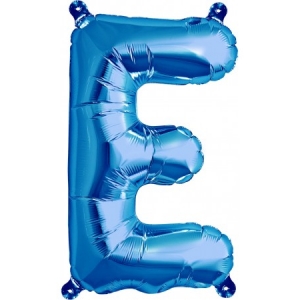 Balão Letra E Azul 16