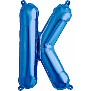 Balão Letra K Azul 16