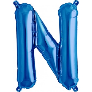 Balão Letra N Azul 16