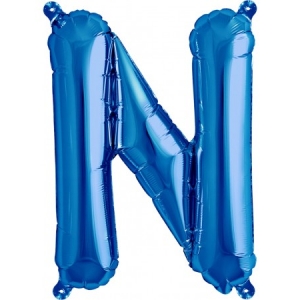 Balão Letra N Azul 16