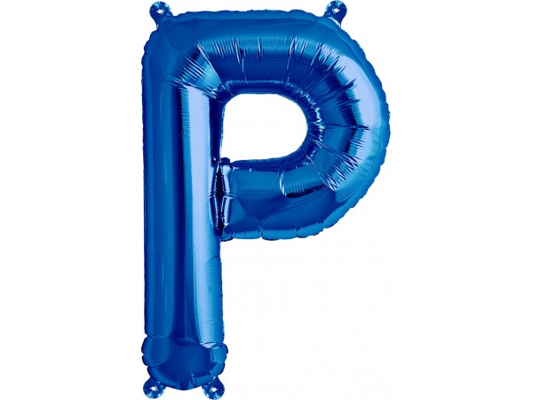Balão Letra P Azul 16