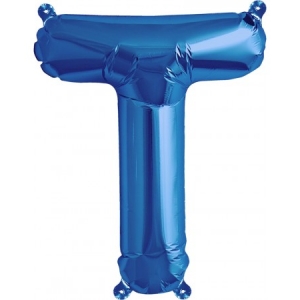 Balão Letra T Azul 16